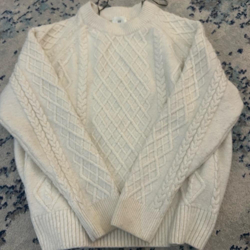 Cozy Cream Cable Knit Sweater